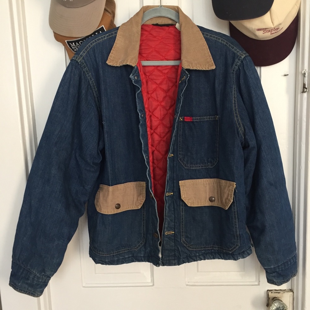 VINTAGE 1960s Big Smith Denim Insulated Jacket